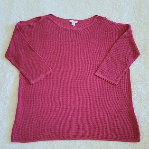 J•Jill Textured Open Shoulder Sweater - Picture 8 of 15